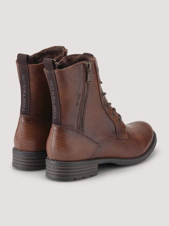 Boot with laces and a zipper - Women - cognac Boot with laces and a zipper - Women - cognac - 8 - TOM TAILOR