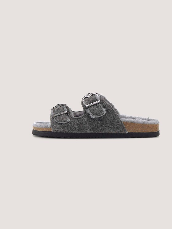 Lined mules - Women - coal Lined mules - Women - coal - 7 - TOM TAILOR