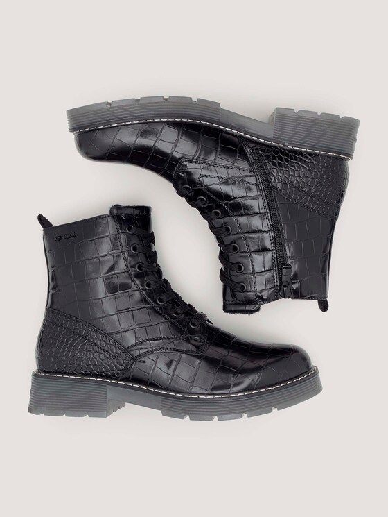Laarzen met slangenhuidpatroon - Vrouwen - black Laarzen met slangenhuidpatroon - Vrouwen - black - 13 - TOM TAILOR
