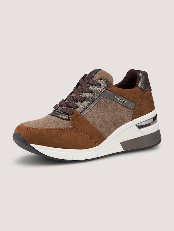 Sneaker mit Filzdetail - Frauen - mud Sneaker mit Filzdetail - Frauen - mud - 10 - TOM TAILOR