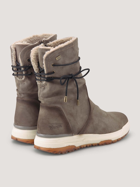 Gefütterte Stiefel - Frauen - taupe Gefütterte Stiefel - Frauen - taupe - 8 - TOM TAILOR Denim