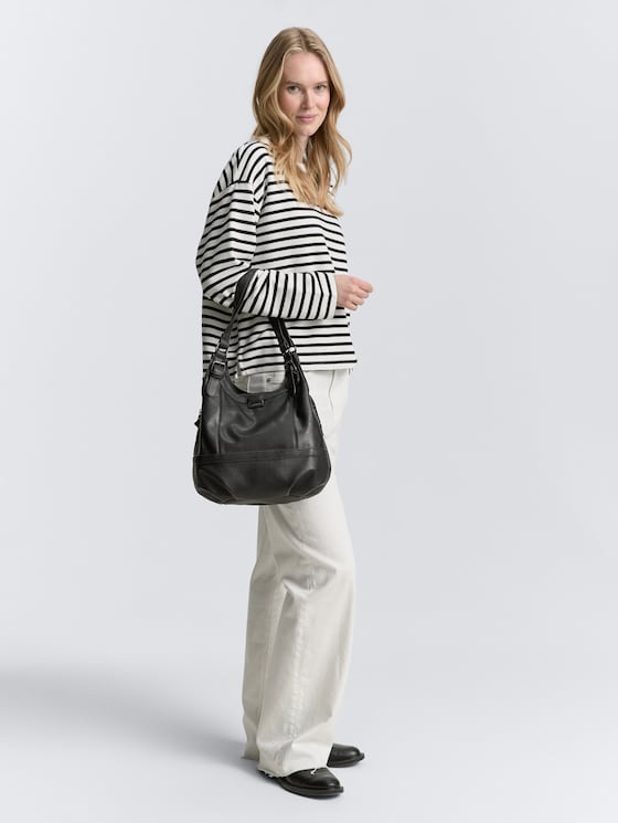 TTJUNA shopper met riemelement door Women, schwarz / black