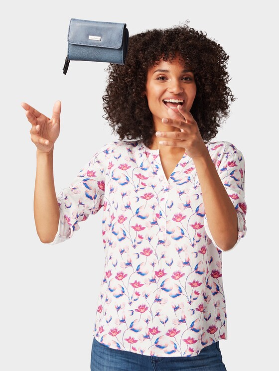 TTELIN portemonnee met logo-applicatie door Women, blue