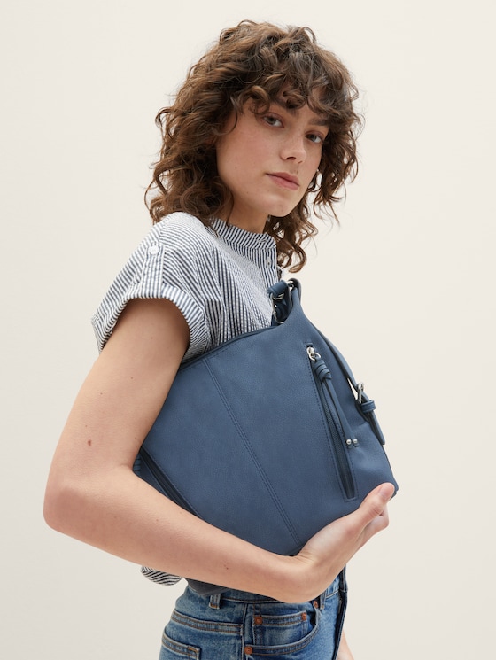 TTCAIA M schoudertas met ritsdetails door Women, dark blue