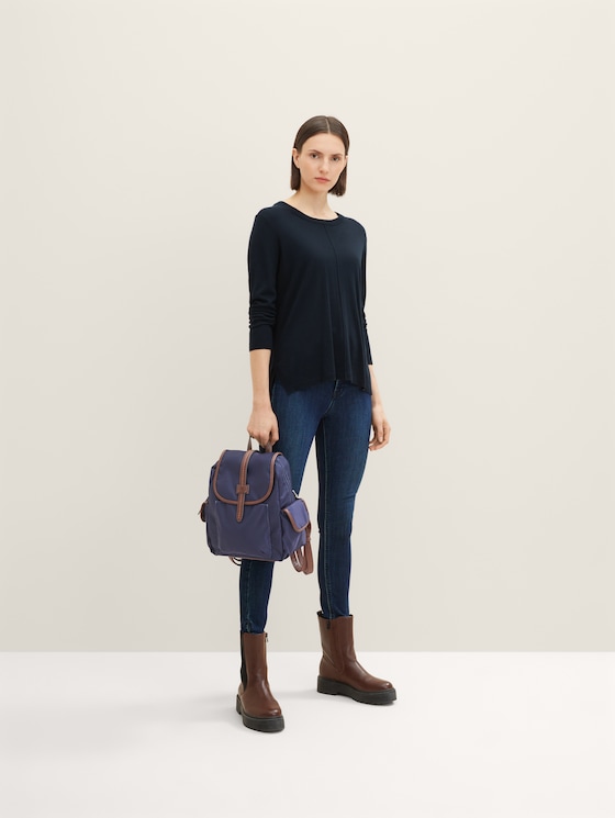 Reva Rucksack mit Lederimitat-Details von Women, dark blue
