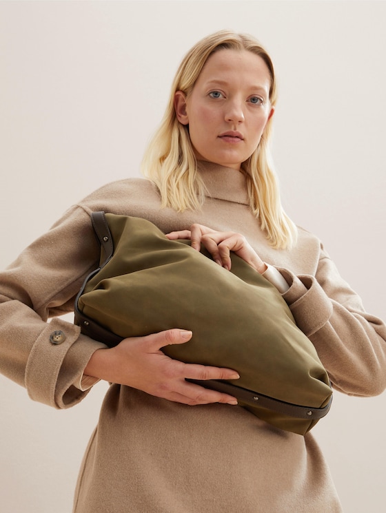 Gila Schultertasche aus Nubukimitat von Women, khaki / khaki