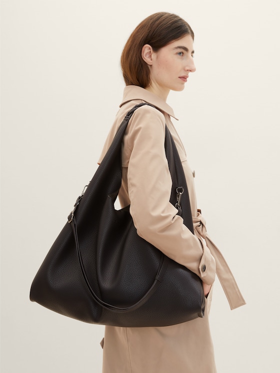 Finna Umhängetasche mit geflochtenem Bügel von Women, schwarz / black