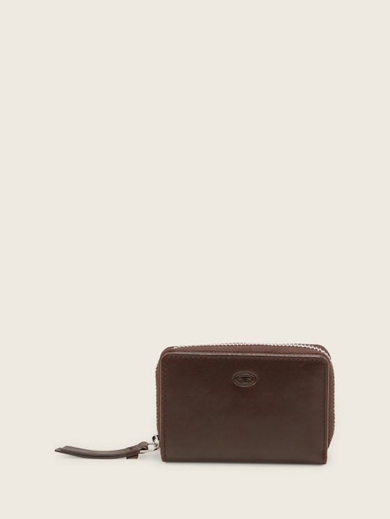 Jeminee Portemonnee uit leder door Women, dark brown