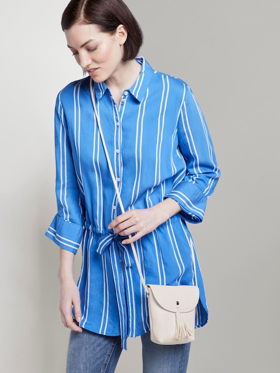 TTIDA S schoudertas met magneetsluiting door Denim Female, white