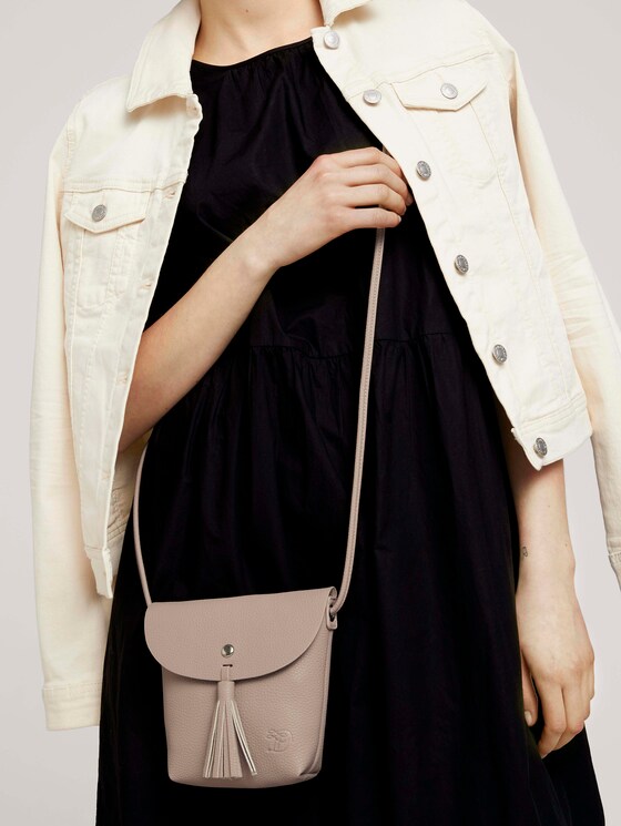 TTIDA S Umhängetasche mit Magnetverschluss von Denim Female, nude