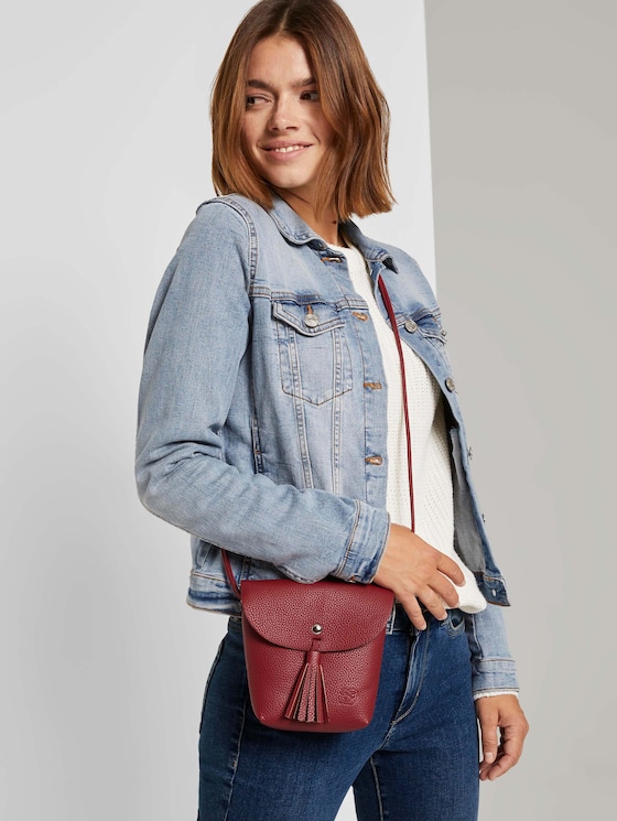 TTIDA S schoudertas met magneetsluiting door Denim Female, mid red