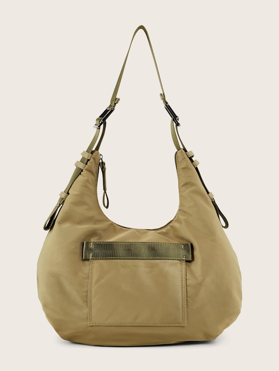 Orlana hobo bag with a plastic zip opening