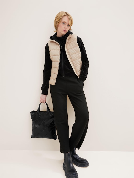 Shopper NOVA mit Logo-Prägung von Denim Female, schwarz / black