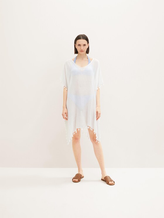 Tuniek met kwastjes - Vrouwen - white/multicolor Tuniek met kwastjes - Vrouwen - white/multicolor - 1 - TOM TAILOR
