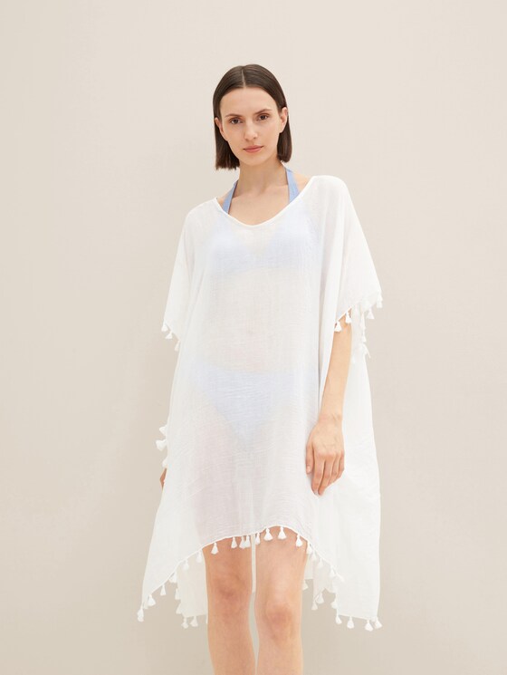 Tuniek met kwastjes - Vrouwen - white/multicolor Tuniek met kwastjes - Vrouwen - white/multicolor - 5 - TOM TAILOR