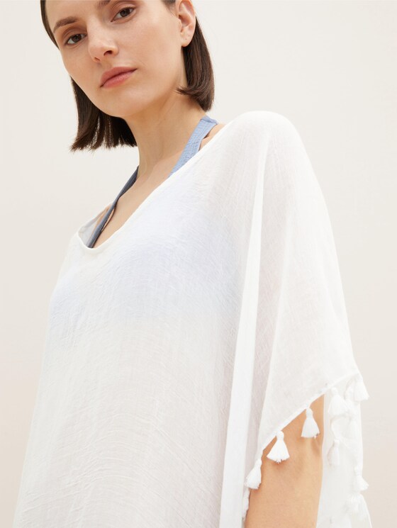 Tuniek met kwastjes - Vrouwen - white/multicolor Tuniek met kwastjes - Vrouwen - white/multicolor - 9 - TOM TAILOR