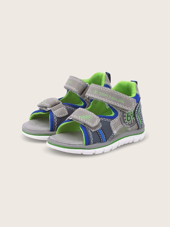 Sandale mit Neon-Details