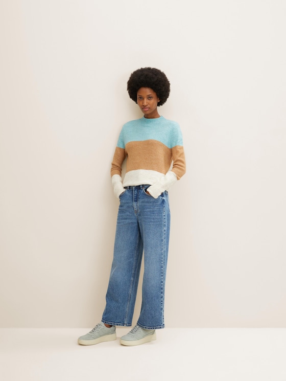 Schlichte Plateau-Sneaker von Denim Female, menta