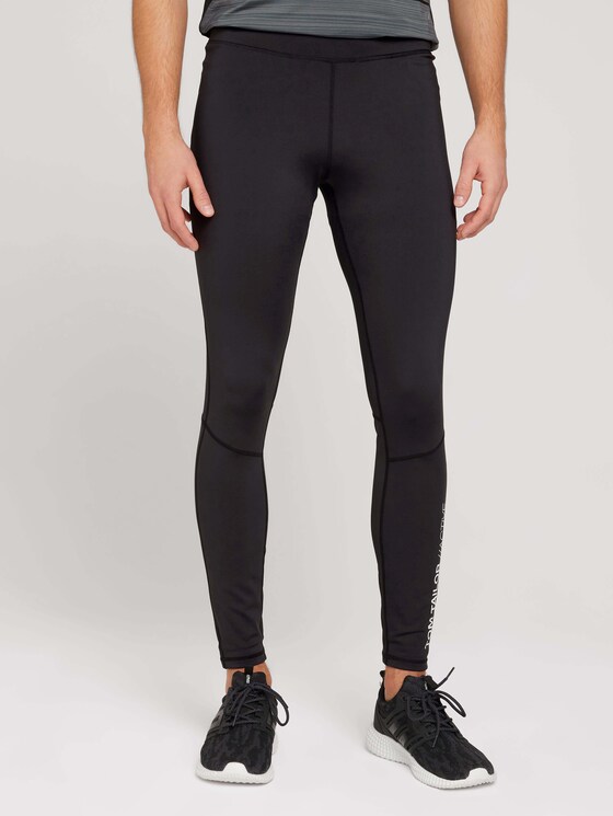 Running leggings with a logo print - Men - black Running leggings with a logo print - Men - black - 1 - Tom Tailor E-Shop Kollektion