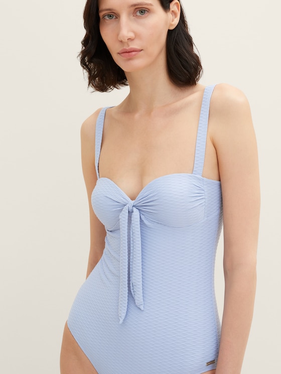Simple swimsuit with knot details
