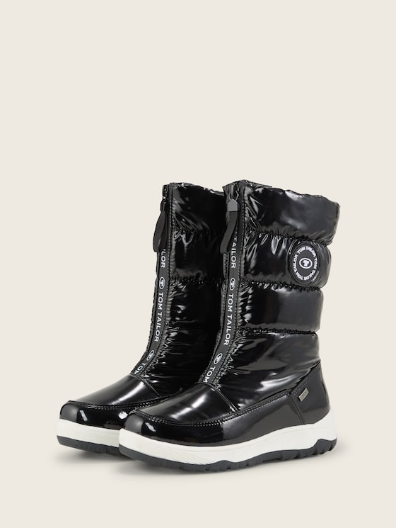 Winter Boots Tom Tailor Lack Boots Blockabsatz Stiefeletten Otto