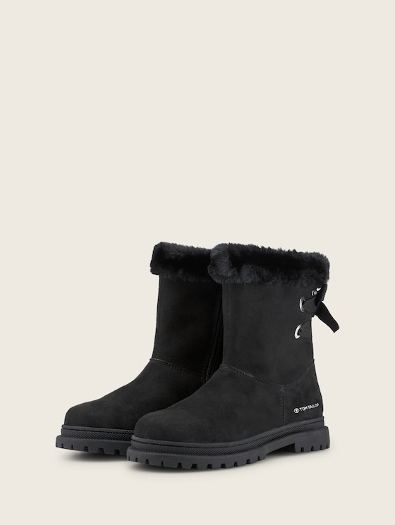 Bottes doublées par Mini Girls, black