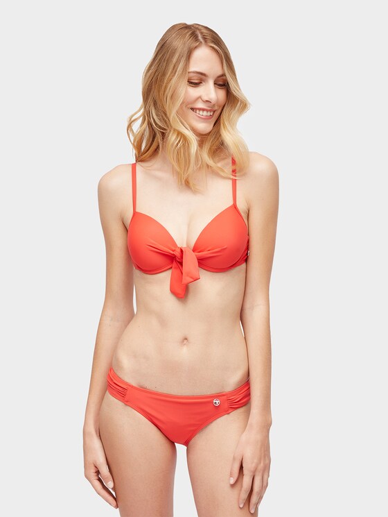 Push-up bikini top - Women - poppy red uni Push-up bikini top - Women - poppy red uni - 1 - TOM TAILOR
