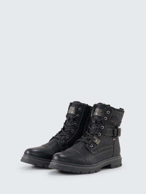 Wasserdichte Stiefeletten mit Fütterung von Men, black