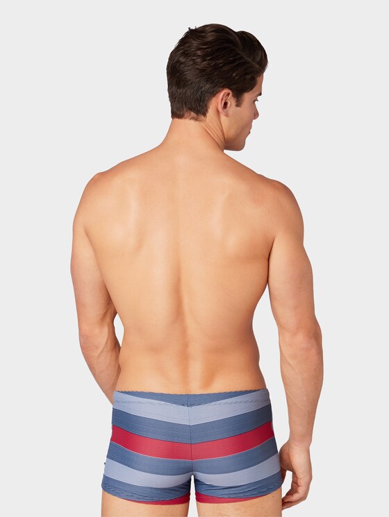 Striped swimming trunks - Men - navy/multicolor Striped swimming trunks - Men - navy/multicolor - 2 - TOM TAILOR