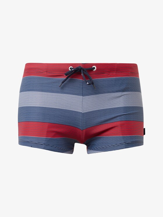 Striped swimming trunks - Men - navy/multicolor Striped swimming trunks - Men - navy/multicolor - 7 - TOM TAILOR