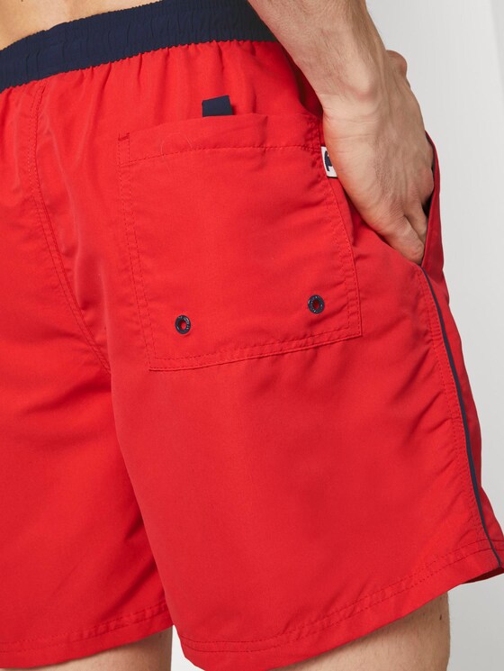 Zwembroek met contrasterende tailleband - Mannen - poppy red Zwembroek met contrasterende tailleband - Mannen - poppy red - 9 - TOM TAILOR