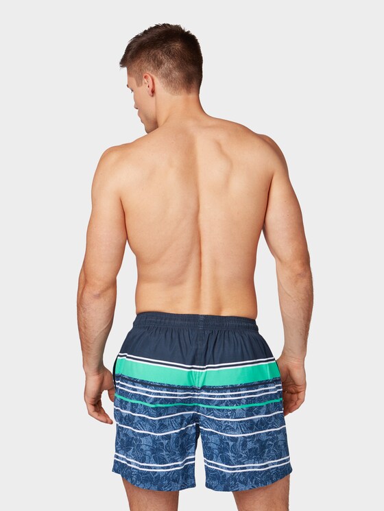 Gemusterte Badehose - Männer - navy/green Gemusterte Badehose - Männer - navy/green - 2 - TOM TAILOR