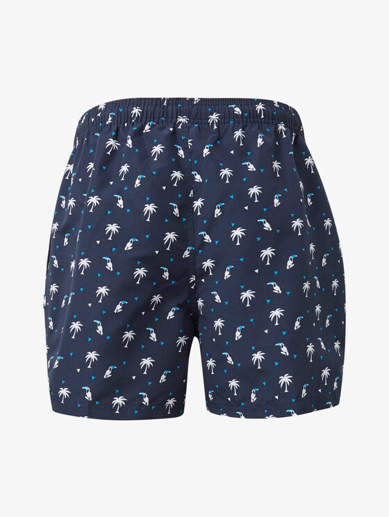 Badehose mit Palmenmuster - Männer - navy Badehose mit Palmenmuster - Männer - navy - 8 - TOM TAILOR