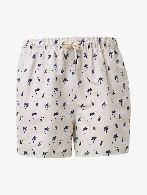 Badehose mit Palmenmuster - Männer - lt. grey Badehose mit Palmenmuster - Männer - lt. grey - 7 - TOM TAILOR