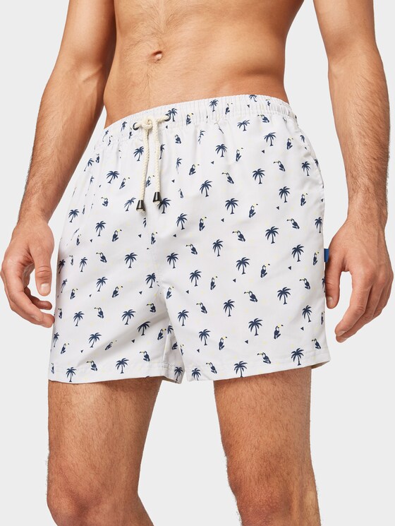 Badehose mit Palmenmuster - Männer - lt. grey Badehose mit Palmenmuster - Männer - lt. grey - 9 - TOM TAILOR