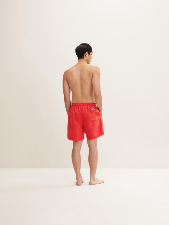 Badehose mit großem Schrift-Print seitlich - Männer - poppy red Badehose mit großem Schrift-Print seitlich - Männer - poppy red - 2 - TOM TAILOR
