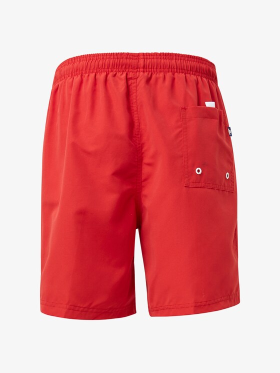 Badehose mit großem Schrift-Print seitlich - Männer - poppy red Badehose mit großem Schrift-Print seitlich - Männer - poppy red - 8 - TOM TAILOR