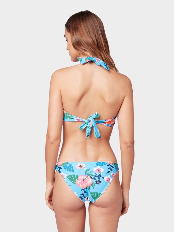 Bikini-Top mit Blumenmuster von Women, turquoise/ multicolor