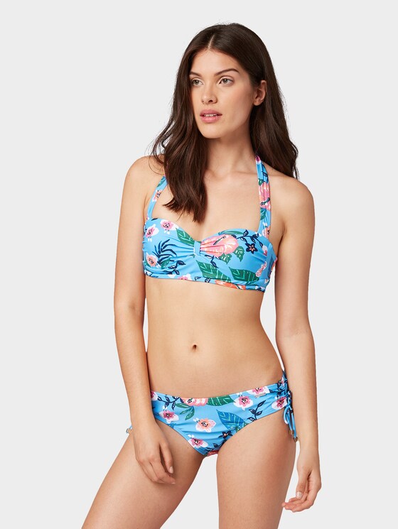Bikini-Slip mit Blumenmuster von Women, turquoise/ multicolor