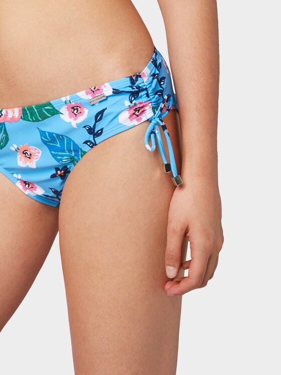 Bikini-Slip mit Blumenmuster