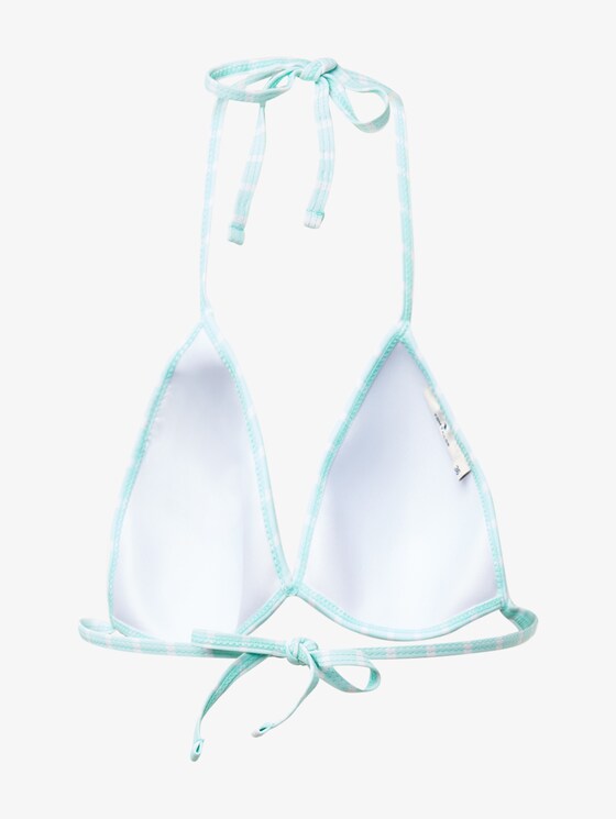 Gestreiftes Triangel-Bikini-Top - Frauen - turquoise/white Gestreiftes Triangel-Bikini-Top - Frauen - turquoise/white - 8 - TOM TAILOR