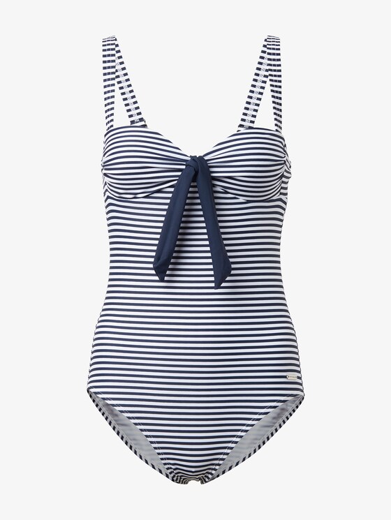 Gestreifter Badeanzug - Frauen - navy/white Gestreifter Badeanzug - Frauen - navy/white - 7 - TOM TAILOR