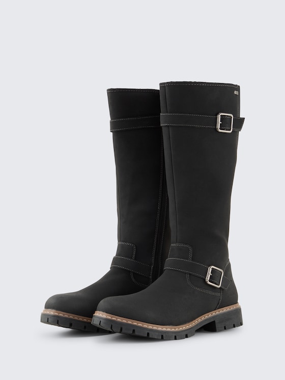 Wasserfeste Stiefel mit Fütterung von Women, black