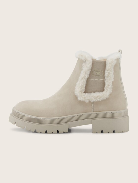 Gefütterte Stiefeletten mit Block-Absatz