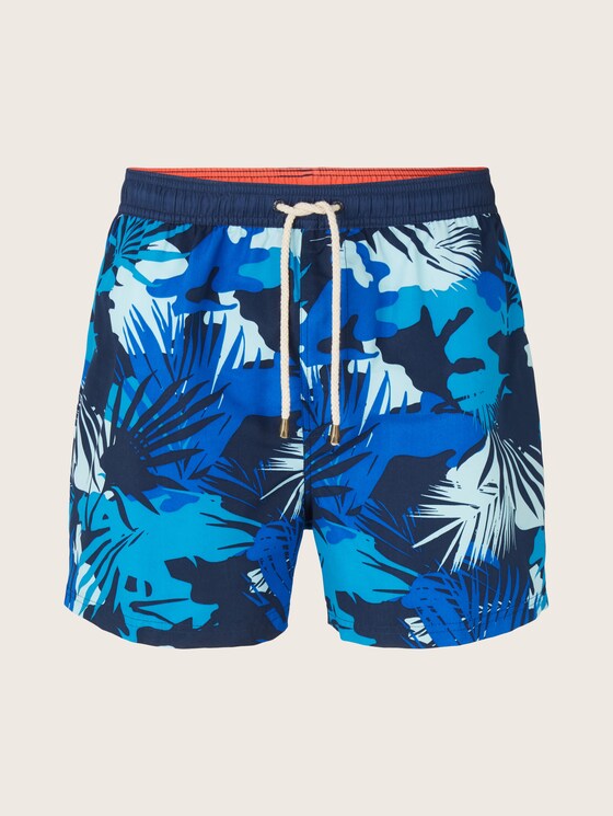Swimming shorts in a tropical pattern - Men - navy/multicolor Swimming shorts in a tropical pattern - Men - navy/multicolor - 7 - TOM TAILOR