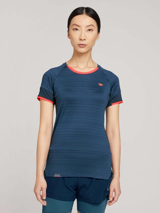 Funktions T-Shirt mit Print - Frauen - dk blue Funktions T-Shirt mit Print - Frauen - dk blue - 1 - Tom Tailor E-Shop Kollektion