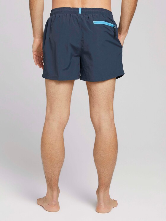 Badeshorts mit Reißverschlusstaschen - Männer - dress blue Badeshorts mit Reißverschlusstaschen - Männer - dress blue - 2 - TOM TAILOR