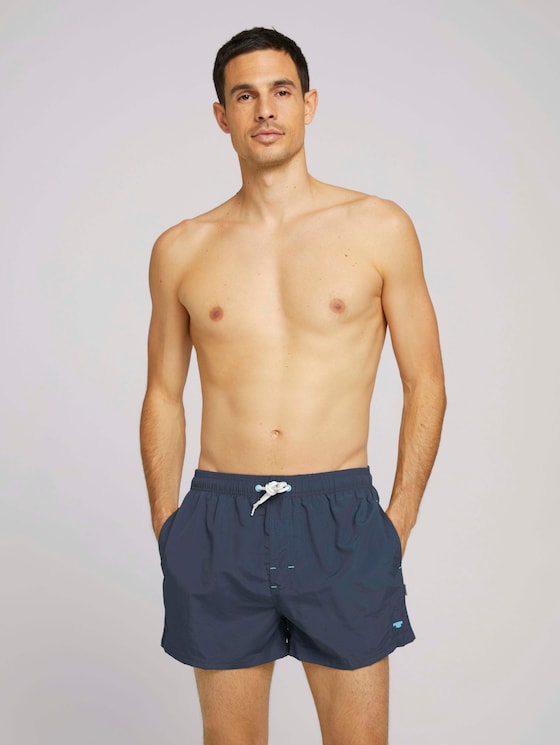 Badeshorts mit Reißverschlusstaschen - Männer - dress blue Badeshorts mit Reißverschlusstaschen - Männer - dress blue - 5 - TOM TAILOR
