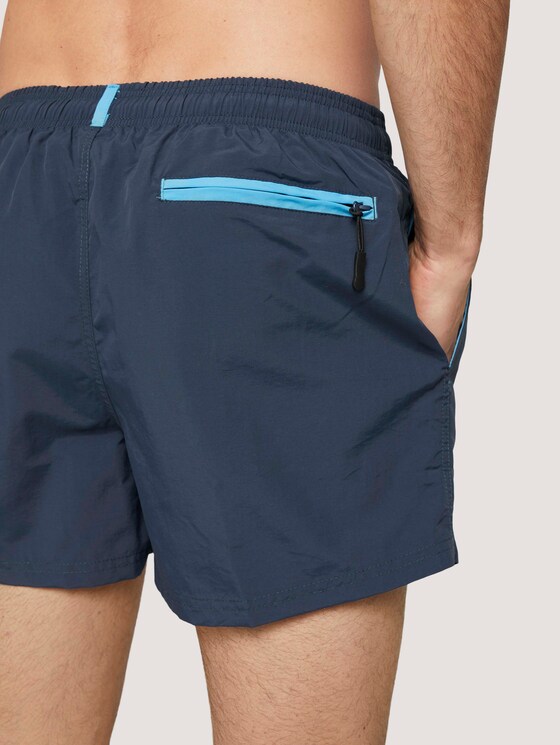 Badeshorts mit Reißverschlusstaschen - Männer - dress blue Badeshorts mit Reißverschlusstaschen - Männer - dress blue - 9 - TOM TAILOR