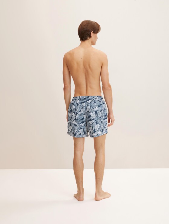 Badeshorts mit Palmenprint - Männer - dress blue AOP Badeshorts mit Palmenprint - Männer - dress blue AOP - 2 - TOM TAILOR